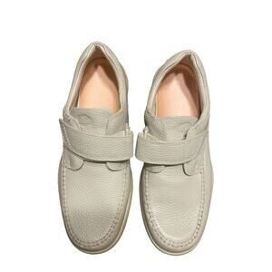 Dr. Comfort Scott Men's Shoe Size US 11W Khaki Beige Diabetic Leather Upper